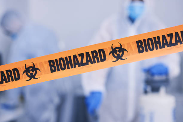 Professional Biohazard Cleanup technician working in Hancock, IA